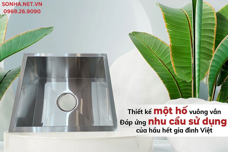 Chậu Gorlde G8 thiết kế vu&ocirc;ng vắn 