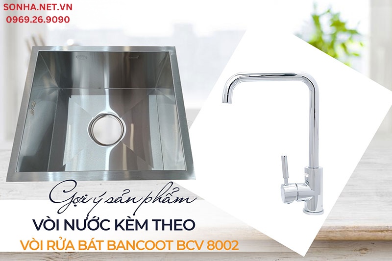 Bộ đ&ocirc;i Gorlde G8 v&agrave; v&ograve;i BCV 8002 tiện lợi sử dụng căn bếp