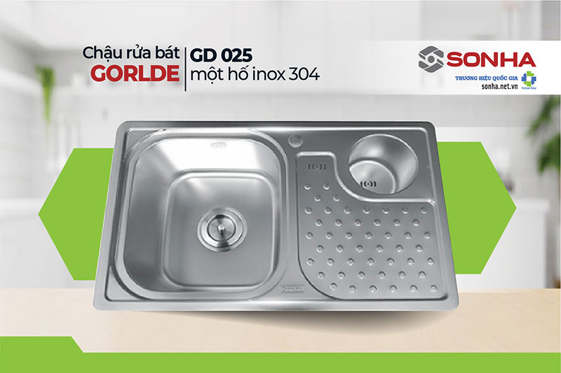 Chậu rửa b&aacute;t Gorlde GD 025 