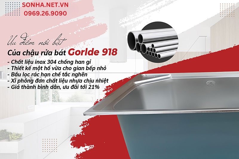Chậu Gorlde GD 918 được ưa chuộng nhờ 5 ưu điểm 