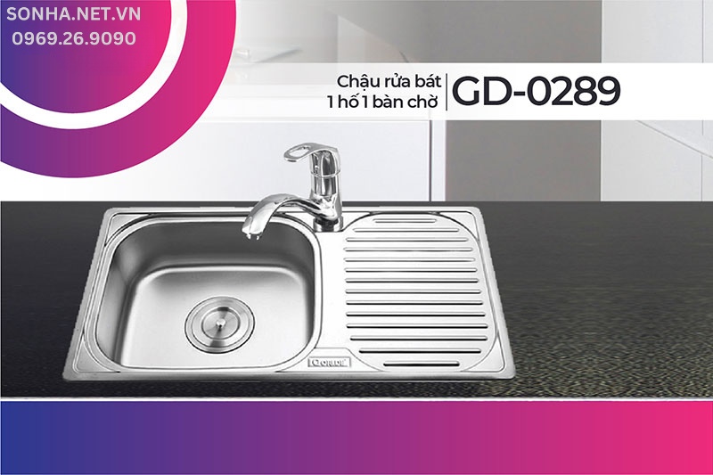 Chậu rửa 1 hố Gorlde GD-0289 bền đẹp, hiện đại, tinh tế