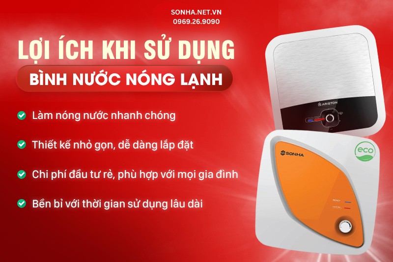 Lợi ích khi sử dụng bình chứa nước 8KBET hiện đăng mở chạy điện