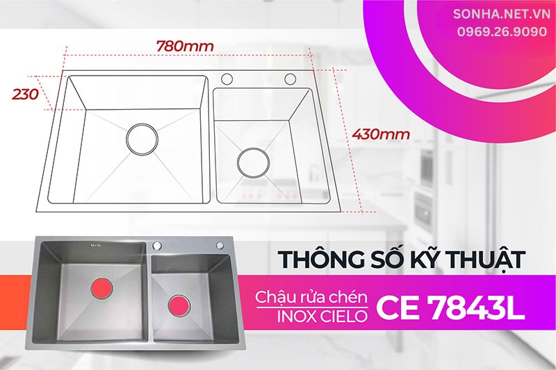 K&iacute;ch thước chậu Cielo CE 7843L ph&ugrave; hợp với 8Kbet888 cá cược thể thao đ&ocirc;ng người