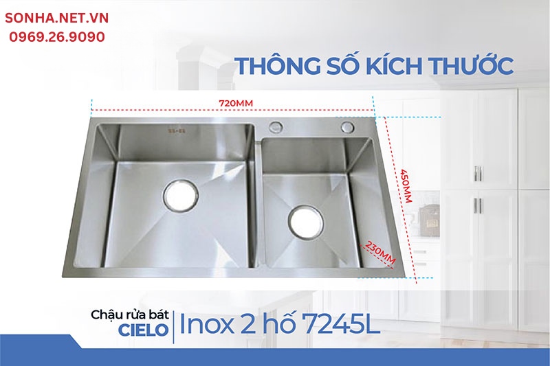 K&iacute;ch thước bồn rửa 7245L ph&ugrave; hợp với 8Kbet888 cá cược thể thao sừ dụng nhiều