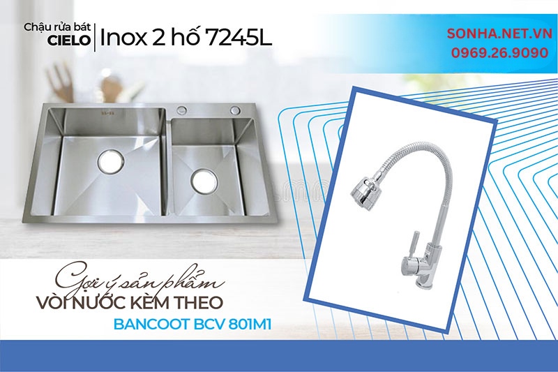 V&ograve;i Bancoot BCV 801M1 sừ dụng tiện nghi c&ugrave;ng Cielo 7245L