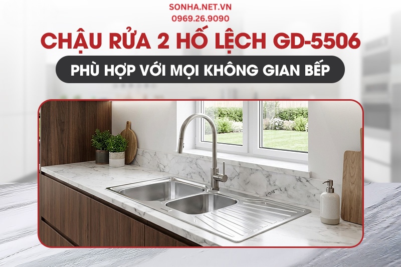 Chậu rửa Gorlde GD-5506 phù hợp với mọi không gian bếp
