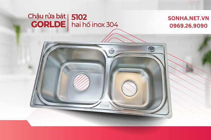 Bồn rửa Gorlde GD 5102 gi&aacute; hợp l&yacute;, đ&aacute;p ứng đa số nhu cầu 8Kbet888 cá cược thể thao Việt