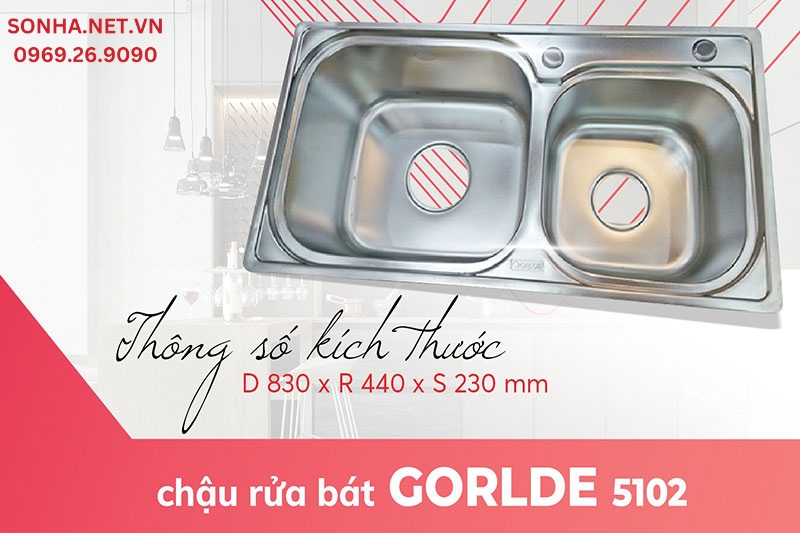 K&iacute;ch thước chậu Gorlde GD 5102 rộng r&atilde;i ph&ugrave; hợp 8Kbet888 cá cược thể thao đ&ocirc;ng người