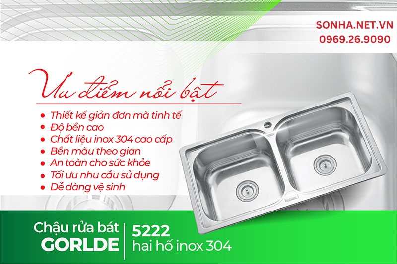 Chậu Gorlde GD 5222 được ưa chuộng nhờ 7 ưu điểm nổi bật