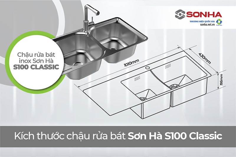 Kích thước chậu rửa bát Trang Chủ Game Trực Tuyến Cổng Game 8kbet.com S100