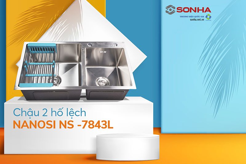 Chậu rửa b&aacute;t Nanosi NS-7843L