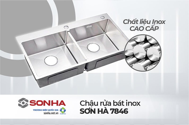 Chậu rửa b&aacute;t Trang Chủ Game Trực Tuyến Cổng Game 8kbet.com 7846 từ chất liệu inox 304