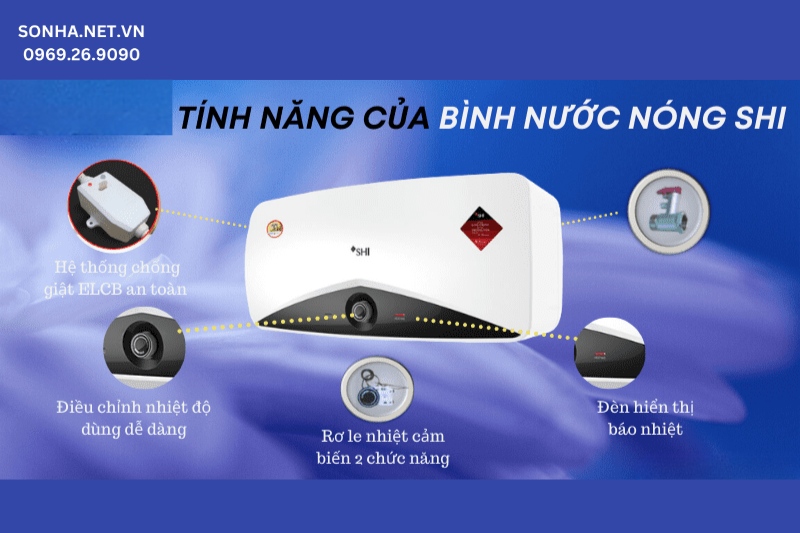 Tính năng của bình nóng lạnh ngang Daria 30L