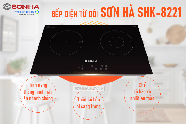 b&ecirc;́p điện từ đ&ocirc;i Sơn Hà SHK-8221