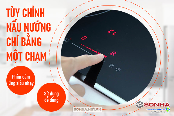 Bếp điện từ đôi Trang Chủ Game Trực Tuyến Cổng Game 8kbet.com SHK-8223 dễ dàng sử dụng với phím cảm ứng điều chỉnh