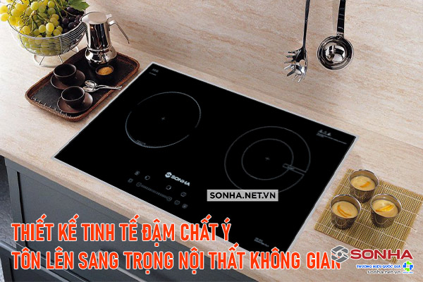 Bếp điện từ đôi Trang Chủ Game Trực Tuyến Cổng Game 8kbet.com SHK-8223 thiết kế phong cách Ý ấn tượng