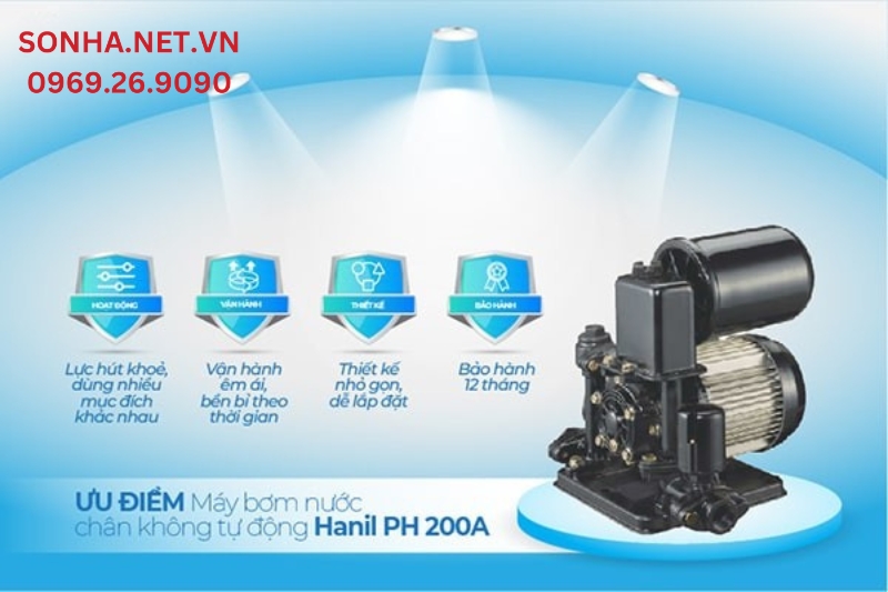 M&aacute;y bơm tăng &aacute;p Hanil 200W sở hữu 4 ưu điểm vượt trội