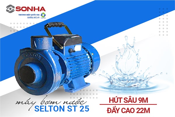 M&aacute;y bơm nước Selton ST25 đẩy cao từ tầng 1- 5