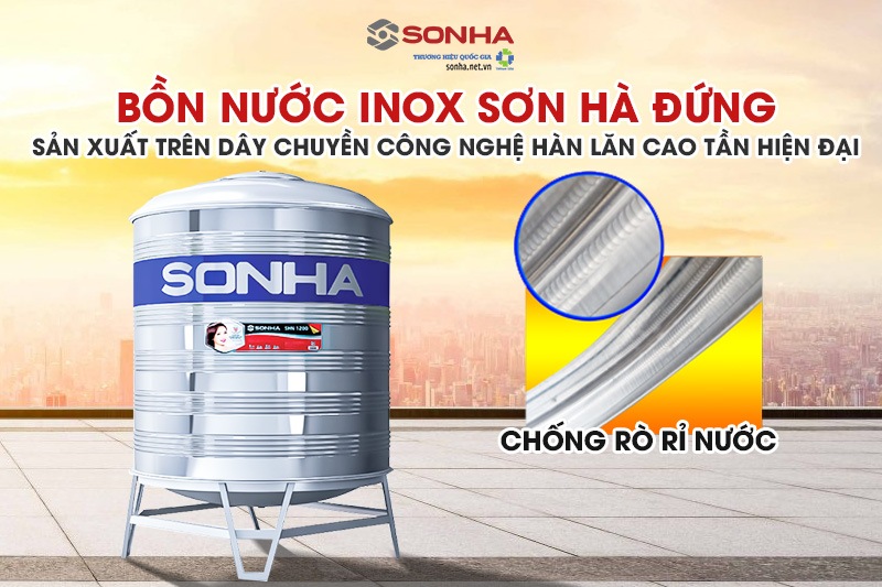 Bồn inox Trang Chủ Game Trực Tuyến Cổng Game 8kbet.com 3500l được sản xuất bằng công nghệ hàn lăn tiên tiến