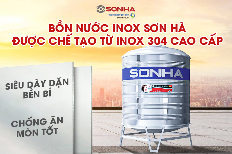 Téc nước inox 500L đứng Trang Chủ Game Trực Tuyến Cổng Game 8kbet.com được làm từ inox 304 cao cấp