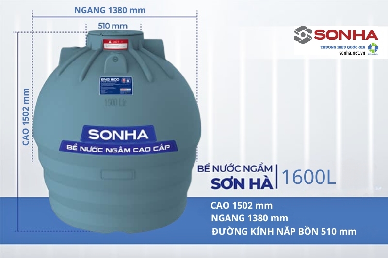 K&iacute;ch thước bể nước ngầm Trang Chủ Game Trực Tuyến Cổng Game 8kbet.com 1600L