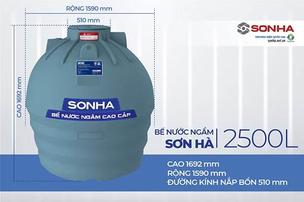 Kích thước bể nước ngầm Trang Chủ Game Trực Tuyến Cổng Game 8kbet.com 2500L