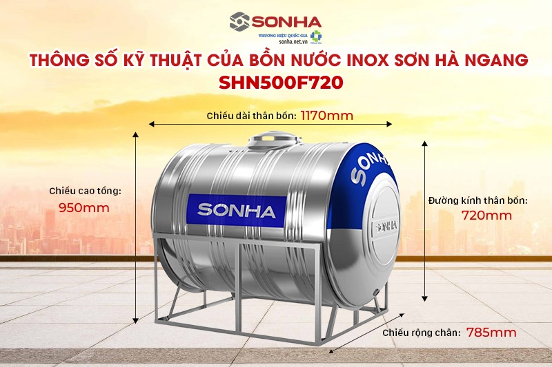 Th&ocirc;ng số k&iacute;ch thước b&igrave;nh nước inox 500l Trang Chủ Game Trực Tuyến Cổng Game 8kbet.com ngang
