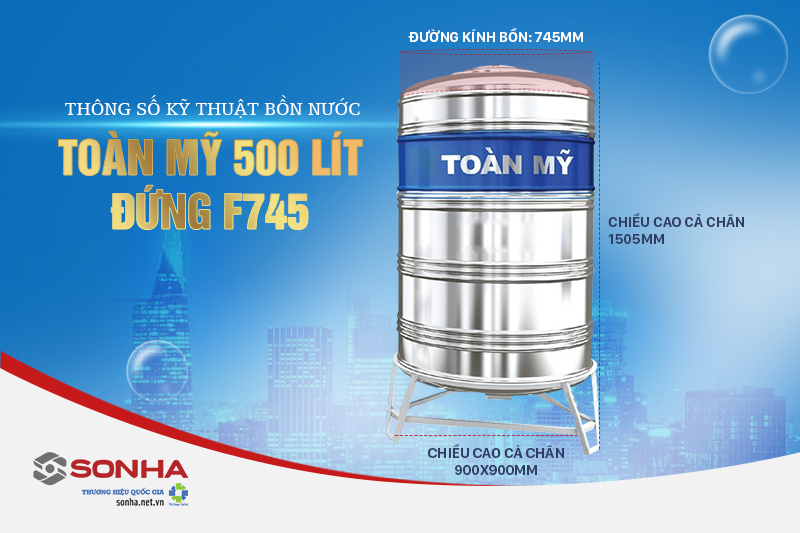 Thông số kỹ thuật 8Kbet123 tải ứng dụng Toàn Mỹ Đứng TMD500F745