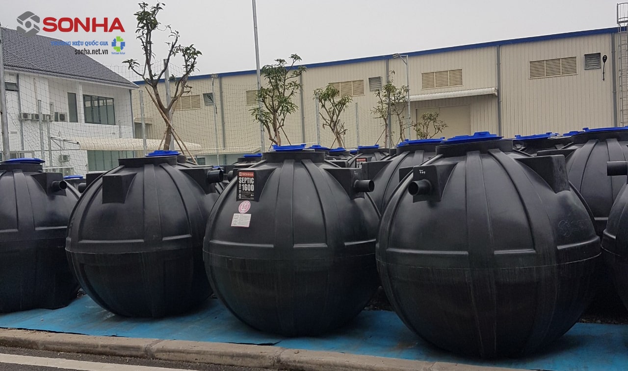 H&igrave;nh ảnh thực tế bồn tự hoại Septic