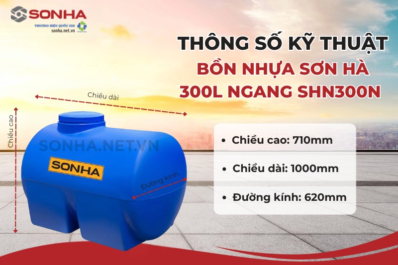 Thông số kích thước 8KBET 456 được xếp hạng cao nhất ngang 300L