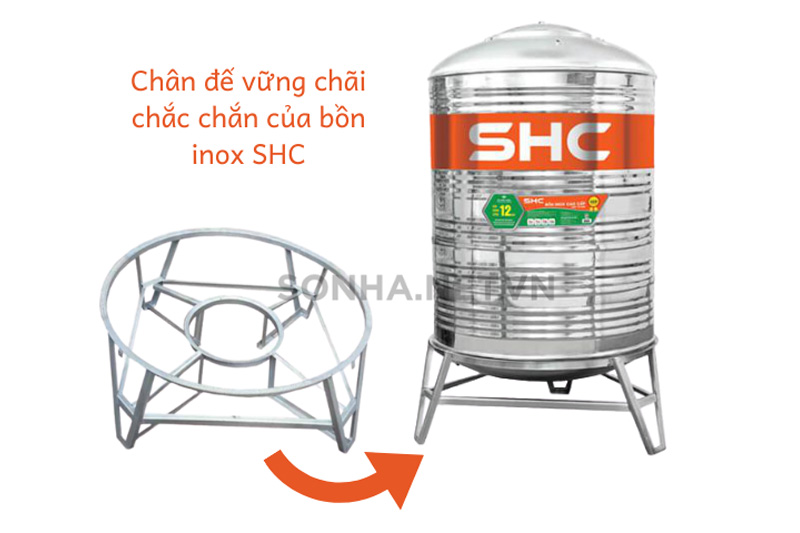 Ch&acirc;n đế 8KBET 456 được xếp hạng cao nhất Inox SHC đứng