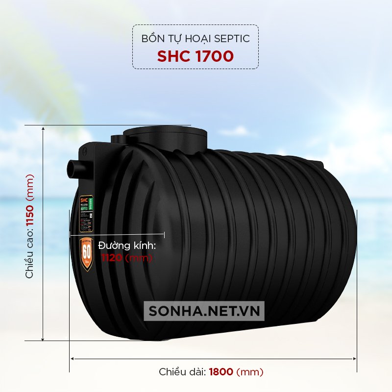 Hình ảnh kích thước bồn tự hoại Septic Filter 1700l của Trang Chủ Game Trực Tuyến Cổng Game 8kbet.com