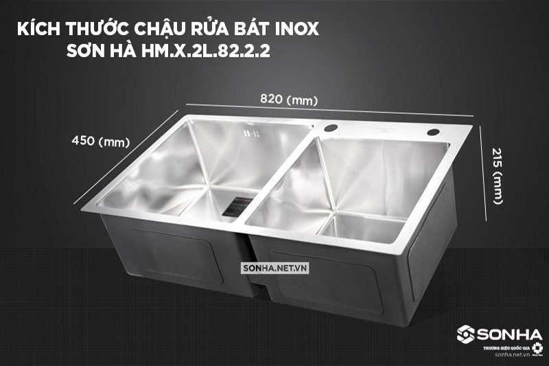 Th&ocirc;ng số k&iacute;ch thước chậu rửa b&aacute;t Luxury Trang Chủ Game Trực Tuyến Cổng Game 8kbet.com HM.X.2L.82.2.2