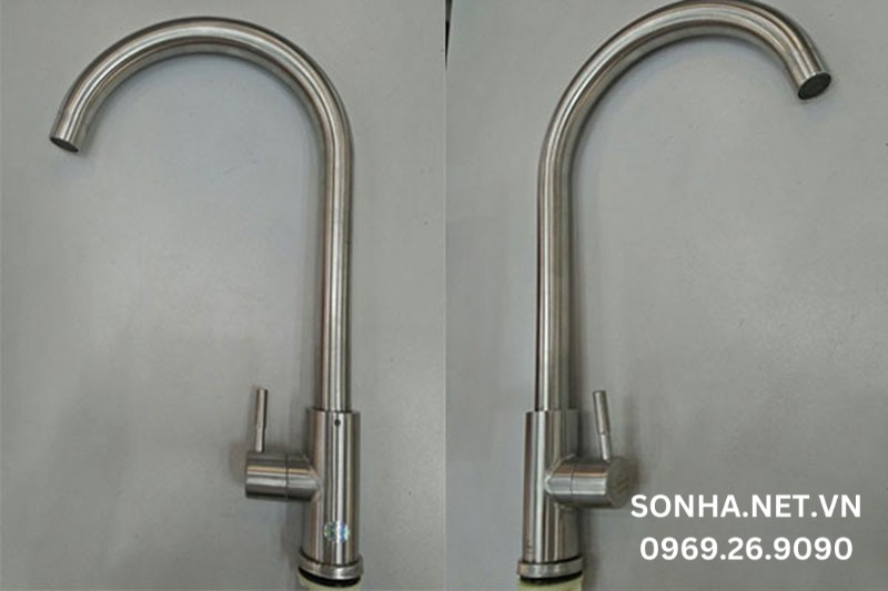 Hình ảnh thực tế vòi nước bồn rửa chén Bancoot BC 304-01N