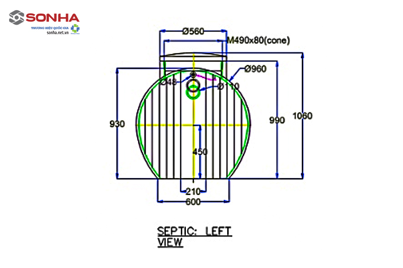 Hình ảnh kích thước bồn tự hoại Septic 1200l của Trang Chủ Game Trực Tuyến Cổng Game 8kbet.com