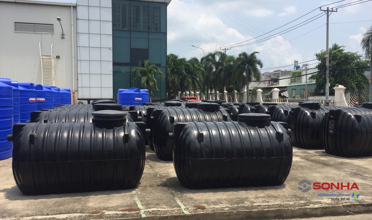 H&igrave;nh ảnh thực tế bồn tự hoại Septic SHC