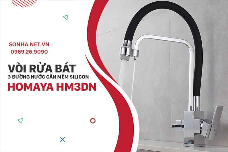 V&ograve;i nước rửa ch&eacute;n Homaya HM3DN bền, đẹp, tiện lợi