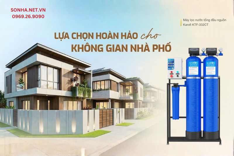 M&aacute;y lọc tổng đầu nguồn Karofi KTF-332CT - Bộ lọc tổng cao cấp