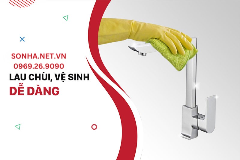 V&ograve;i rửa b&aacute;t n&oacute;ng lạnh Bancoot BCV 8020 dễ d&agrave;ng vệ sinh