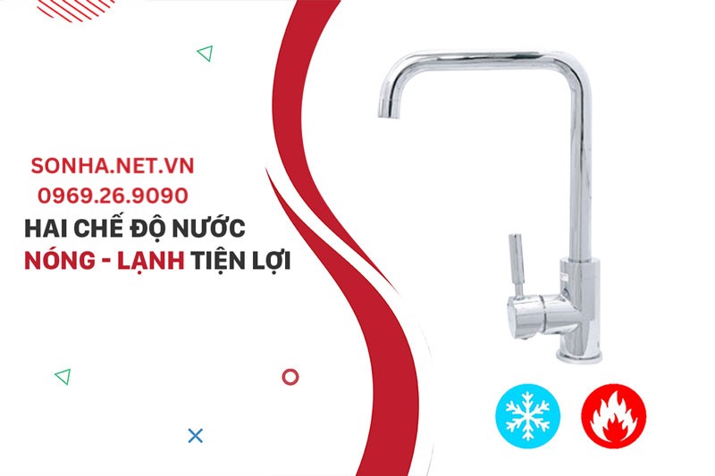 Vòi chậu rửa bát Bancoot BCV 8002 tiện lợi 2 chế độ nước
