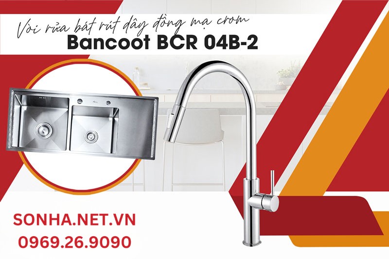 Chậu Bancoot 209RB v&agrave; v&ograve;i Bancoot BCR 04B-2 tiện &iacute;ch sử dụng c&ugrave;ng nhau