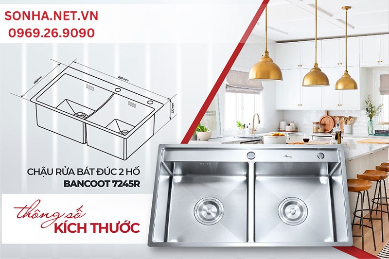 K&iacute;ch thước chậu Bancoot 7245R ph&ugrave; hợp d&ugrave;ng với 8Kbet888 cá cược thể thao đ&ocirc;ng người