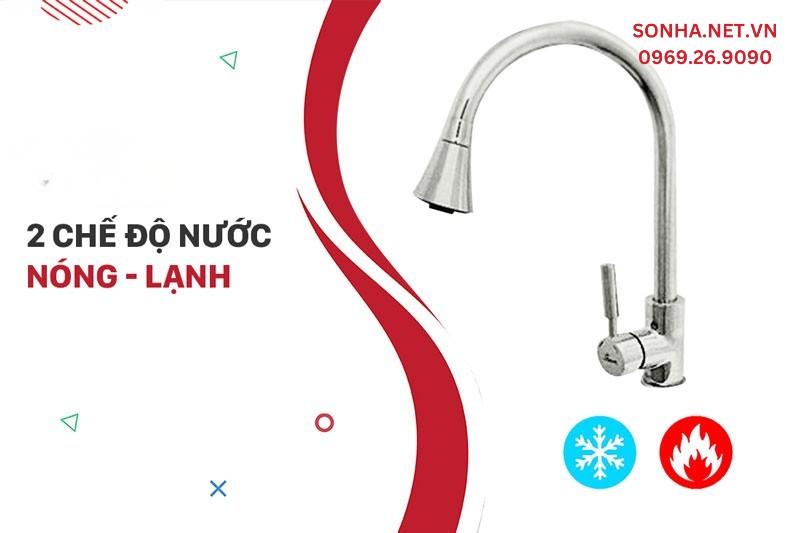 V&ograve;i rửa ch&eacute;n Bancoot BCV 8111 tiện &iacute;ch 2 chế độ nước n&oacute;ng lạnh