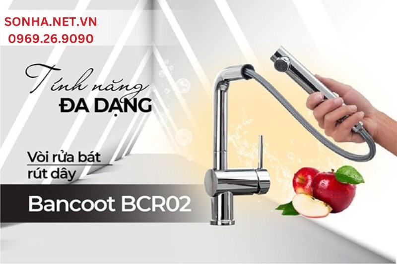 Vòi rửa chén Bancoot BCR02 đa dạng tính năng đáp ứng nhu cầu người dùng