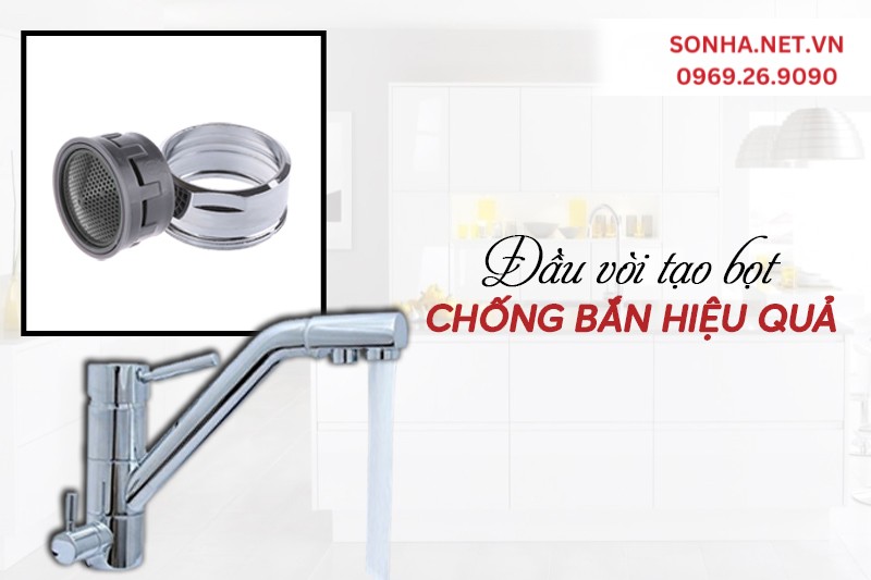 Đầu v&ograve;i Bancoot DN02 tạo bọt chống bắn nước hiệu quả