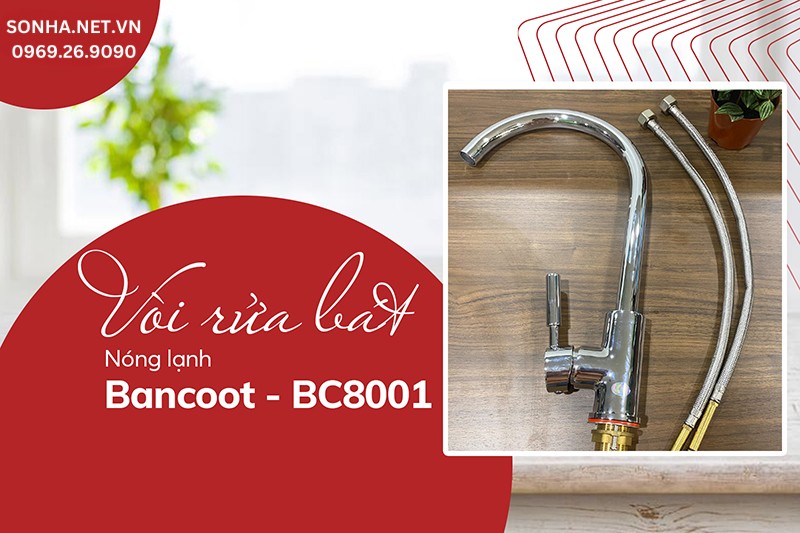 Vòi rửa bát Bancoot BC8001 linh hoạt, tiện ích 2 chế độ nước
