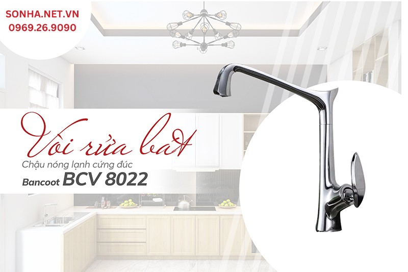 Vòi Bancoot BCV 8022 thiết kế ấn tượng, tính năng vượt trội