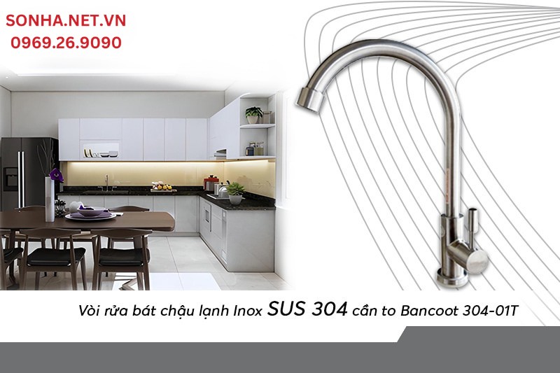 V&ograve;i rửa ch&eacute;n Bancoot 304-01T sử dụng thuận tiện, gi&aacute; cả hợp l&yacute; 