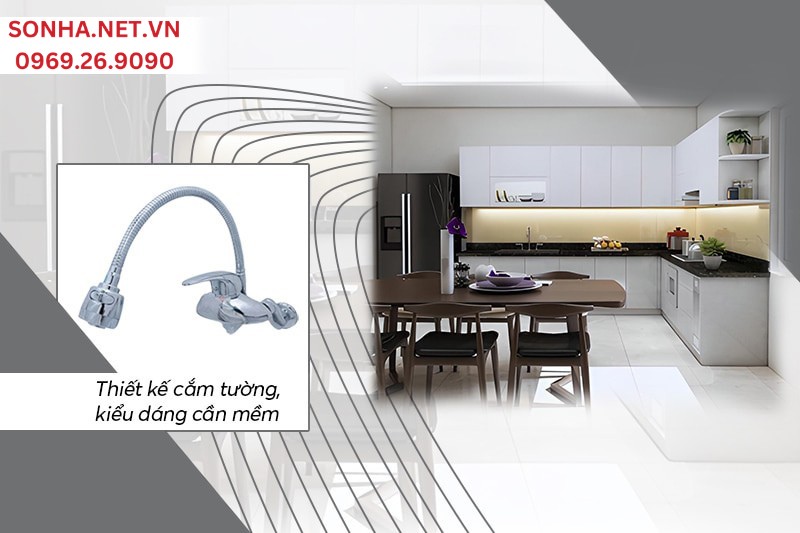 Thiết kế cắm tường v&agrave; dạng cần mềm rất thuận tiện cho việc nấu nướng