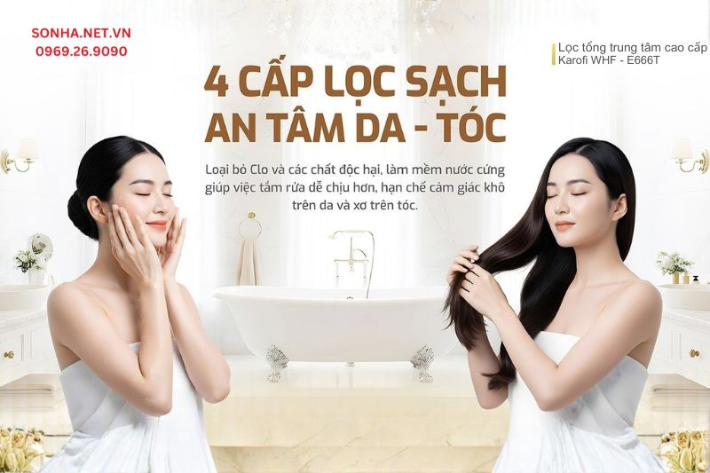 M&aacute;y lọc nước tổng 8Kbet888 cá cược thể thao Karofi WHF-E666T n&acirc;ng tầm cuộc sống